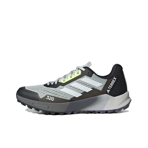 Adidas Terrex para Flow 2.0 Anti-Slip Wear-Resistant Low-Top Running Shoes Men's Gray Black