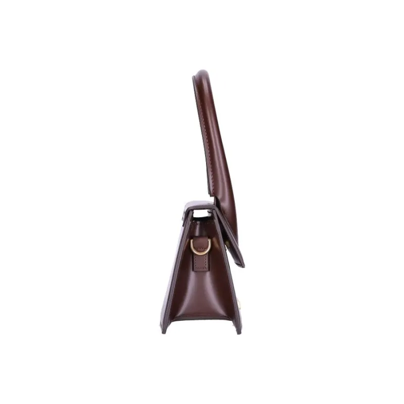 Jacquemus Le Chiquito Cow Leather Shoulder Bag, Crossbody Bag, Handbag Women's Brown-3