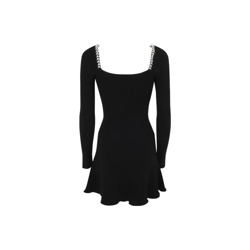 Self-portrait Long-Sleeved Dresses Women's Black-1
