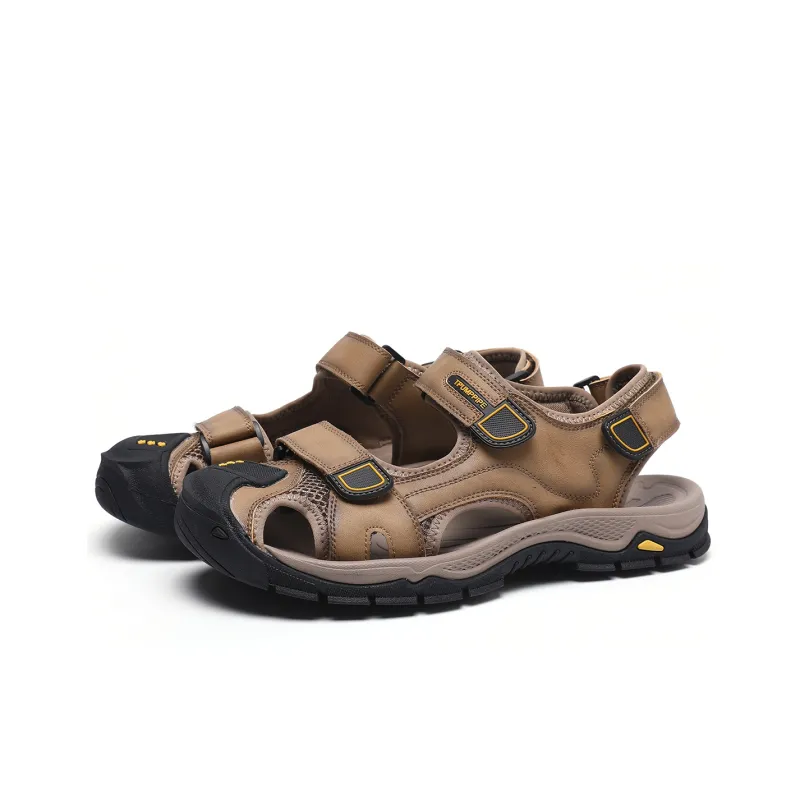 TRUMPPIPE Stylish Sandals Men's Khaki-2