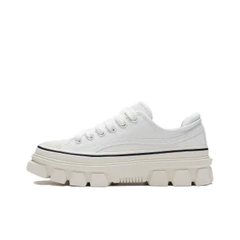 LiNing CF Tracing Anti Slip Wear Resistant Low Top Sports Casual Shoes Unisex White