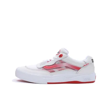 Vans Wayvee Anti-Slip Wear-Resistant Low-Top Skateboard Shoes Unisex Red White