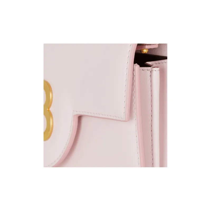 BALMAIN B-BUZZ Leather Wallet Women's Pink-5