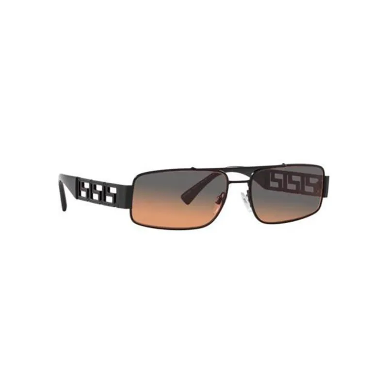 VERSACE Logo plaque Rectangular frame Sunglasses-1