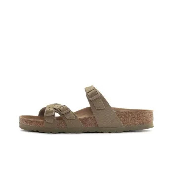Birkenstock Franca Vegan Textile Narrow Fit Sandals 'Faded Khaki' Women's