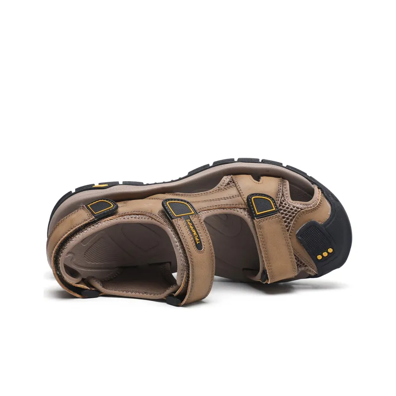 TRUMPPIPE Stylish Sandals Men's Khaki-3
