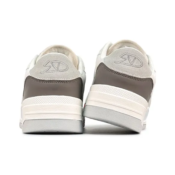 LuzaoT SUPER DRAG Extremely Attractive Stylish Skateboarding Shoes Unisex Beige Gray-4