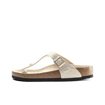 Birkenstock Gizeh Narrow Fit Sandals'Gold Python' Women's