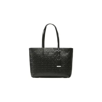 CK/Calvin Klein Artificial Leather Tote Bag Shopping Bag Handbag Women's Black