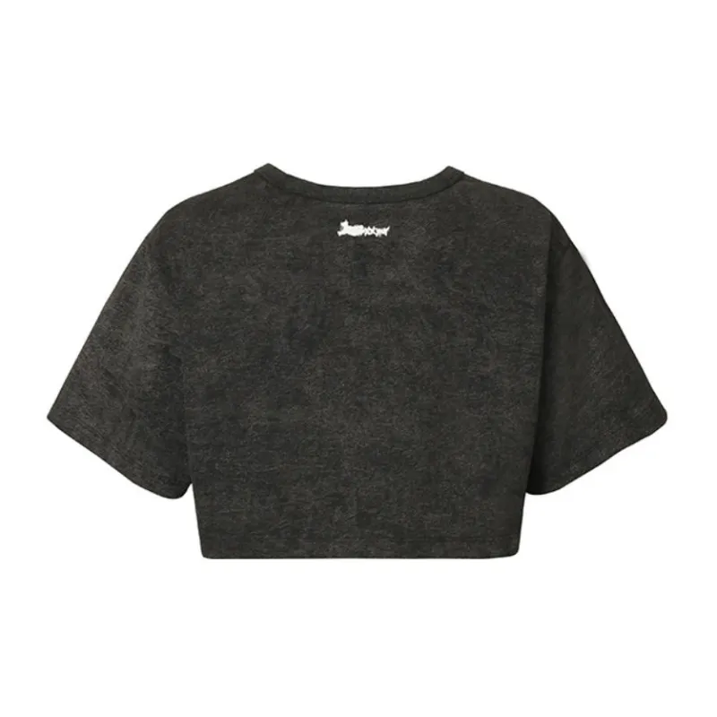 Valeria Obbaco Valeria Obbaco Fun Series Crop Tops Women's Black-1