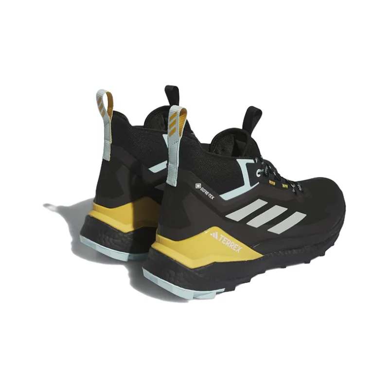 Adidas Terrex Free Hiker Gore Tex 2.0 Black Aqua Yellow-3
