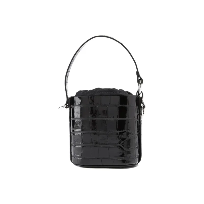 Vivienne Westwood DAISY Cow Leather Shoulder Bag, Crossbody Bag, Handbag Women's Black-3