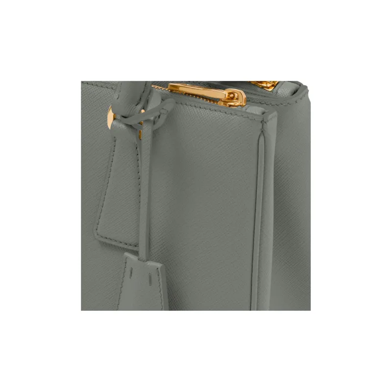 PRADA Galleria Killer Bag Leather Shoulder Bag Crossbody Bag Handbag Medium Size Women's Slate Gray-3