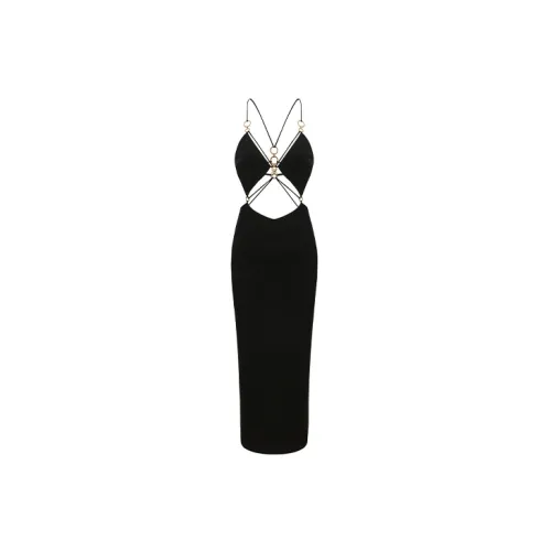 NANA JACQUELINE Slip Dresses Women's Black