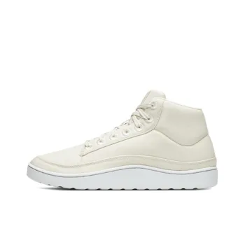 Allbirds Canvas Pacer Mid Slip-Resistant Cushioning Mid-Top Skateboard Shoes Men's Natural White