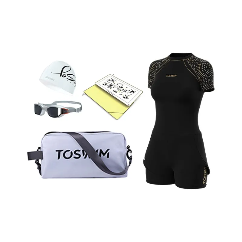 TOSWIM Swimming Sets Polyamide Elastane Beach Vacation Surfing Hot Spring Water Play Women's S M L XL 2XL 3XL-4