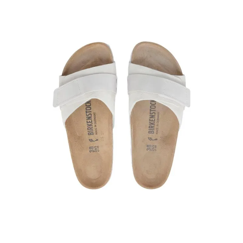 Birkenstock Oita Suede Leather Sandals 'Antique White' Women's-3