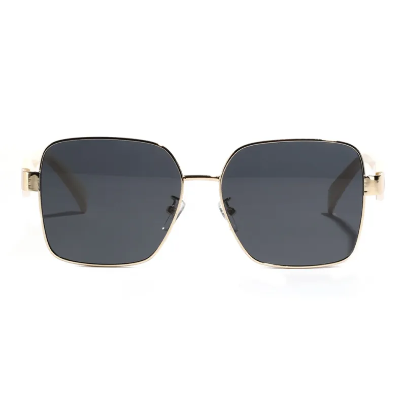 KENMO Brass Square Sunglasses Unisex-9