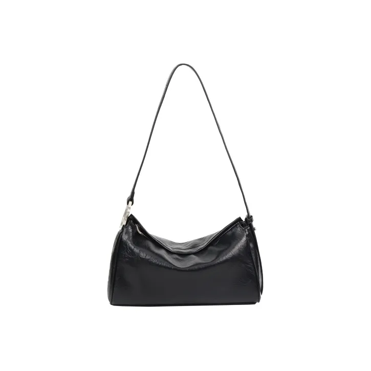 YOCAMU Cow Leather Tote Bag Shopping Bag Shoulder Bag Crossbody Bag Large Size Unisex Black/White/Silver-6