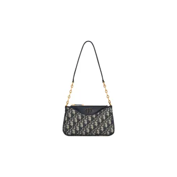 DIOR Fabric Hobo Bag, Shoulder Bag, Crossbody Bag Women's Blue