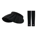 Black Hats & Caps+Black Cooling Arm Sleeves