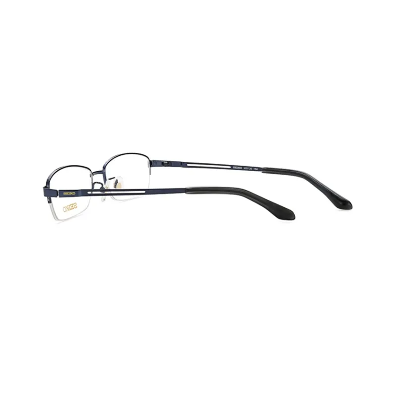 SEIKO Rectangular Eyeglass Frames Men's Blue-2