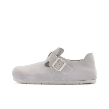 Birkenstock London Suede Leather Narrow Fit 'Antique White'