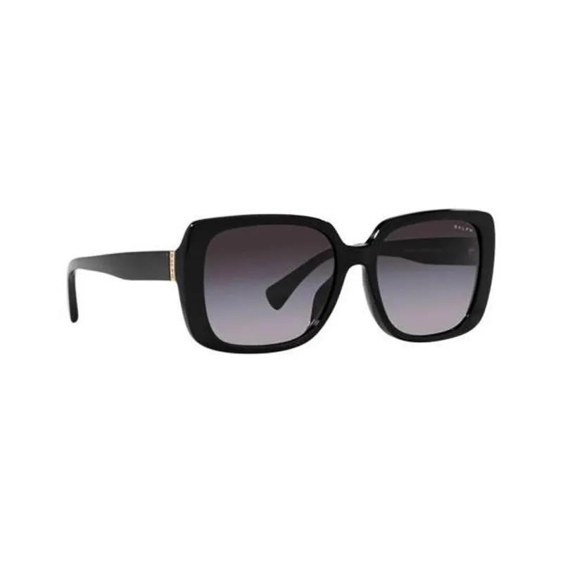 Polo Ralph Lauren Plate Frame Irregular Shape Sunglasses Women's Black-1