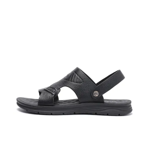 TRUMPPIPE Beach Sandals Men Black