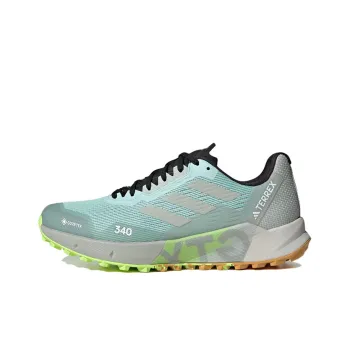 Adidas Terrex Agravic Flow Gore-Tex Trail Anti-Slip Wear-Resistant Low-Top Running Shoes Men's Asphalt Gray