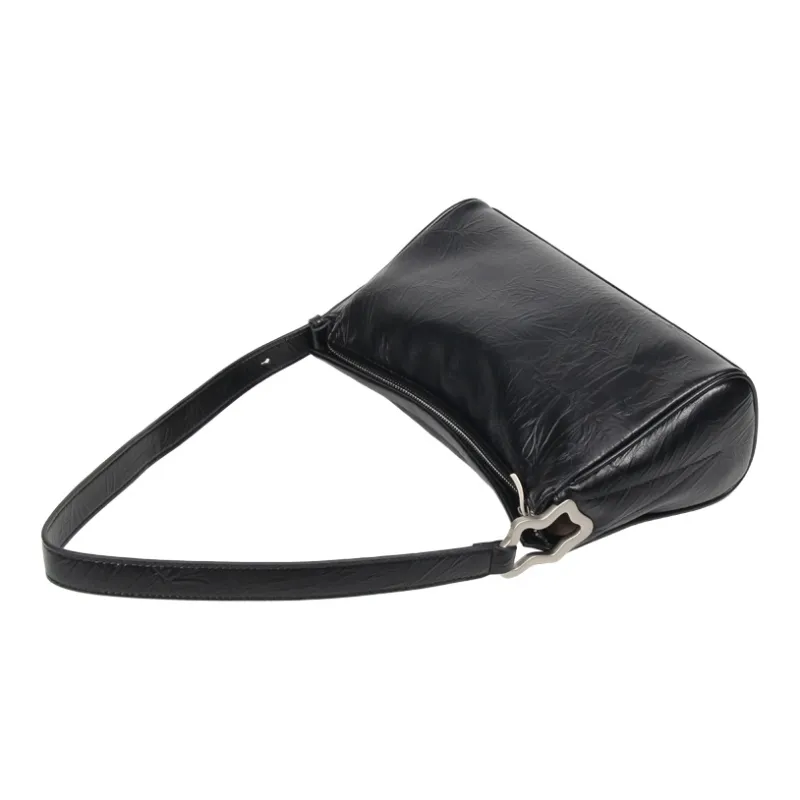 YOCAMU Cow Leather Tote Bag Shopping Bag Shoulder Bag Crossbody Bag Large Size Unisex Black/White/Silver-9