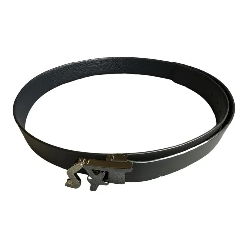 Ferragamo Leather Belts Unisex Gray