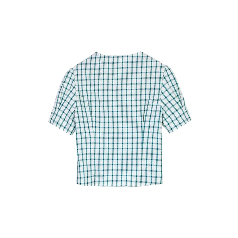 MITUAN Shirts Women's Plaid-1