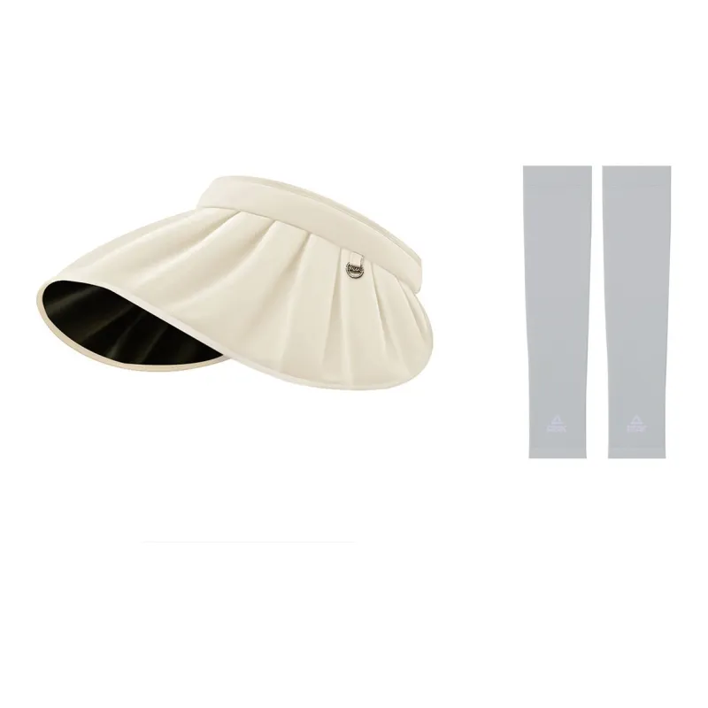 PEAK Polyester Sun Protection Hats Women's Ecru, Black-6