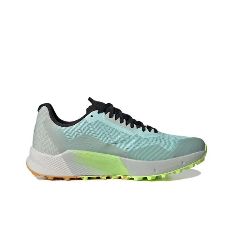 Adidas Terrex Agravic Flow Gore-Tex Trail Anti-Slip Wear-Resistant Low-Top Running Shoes Men's Asphalt Gray-1