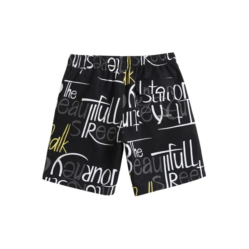 GAILANG Beach Shorts Men Black-1