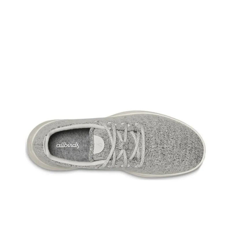 Allbirds Wool Runner Anti-Slip Wear-Resistant Low-Top Sports Casual Shoes Women's Floating Stone Gray-2