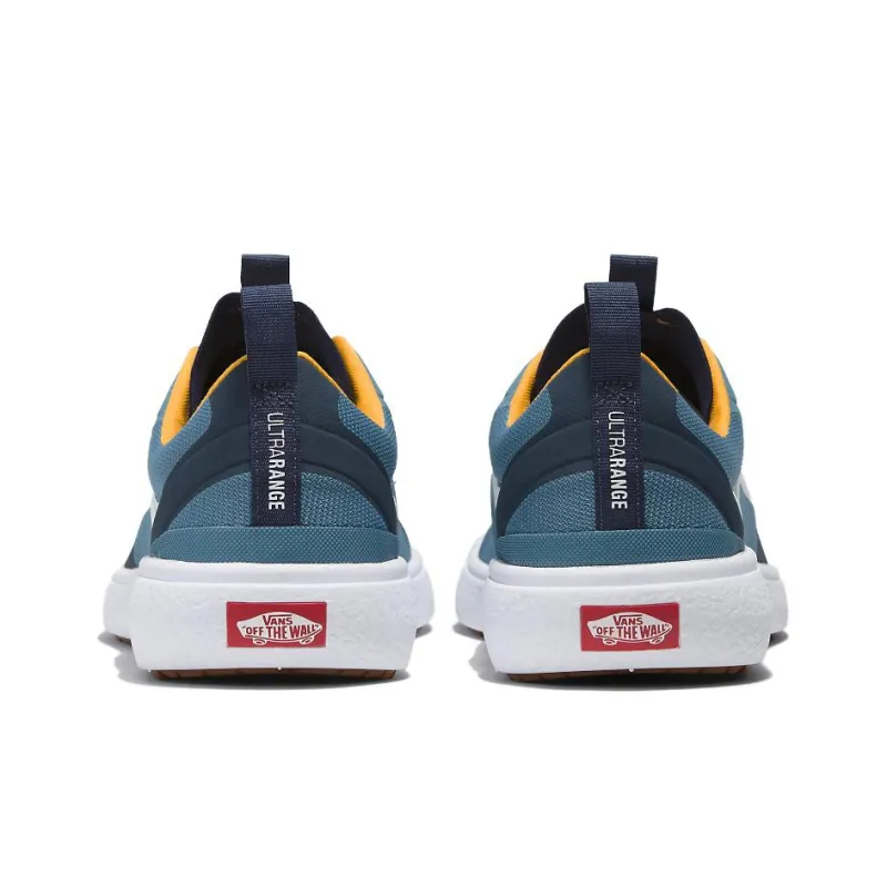 Vans UltraRange Exo Anti-Slip Wear-Resistant Low-Top Skateboard Shoes Unisex Blue Yellow-3