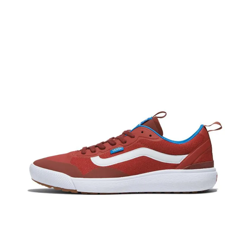 Vans UltraRange Exo Anti-Slip Wear-Resistant Low-Top Skateboard Shoes Unisex Red White-0