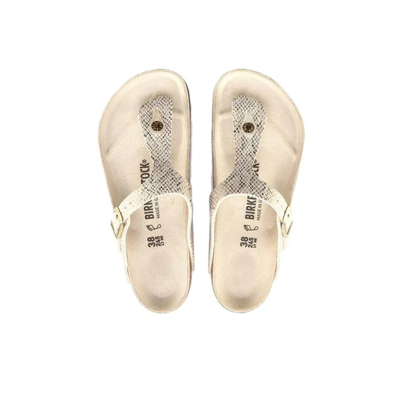 Birkenstock Gizeh Narrow Fit Sandals'Gold Python' Women's-3