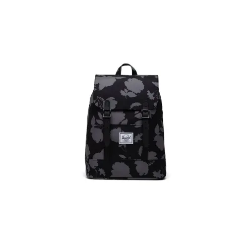 Herschel Polyester Backpack Mini Unisex Black Print