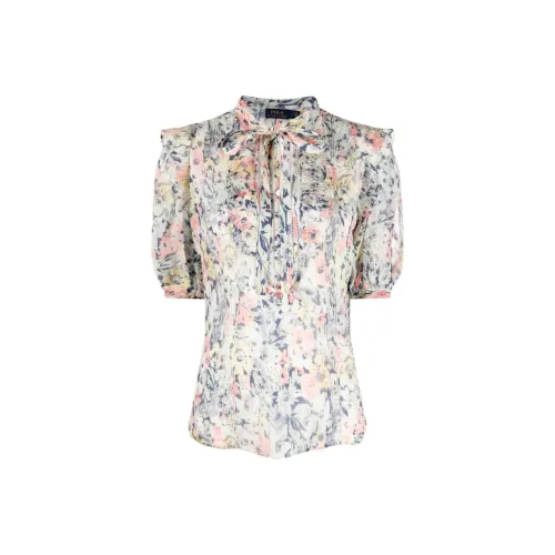 Polo Ralph Lauren Floral-print Short-sleeve Blouse