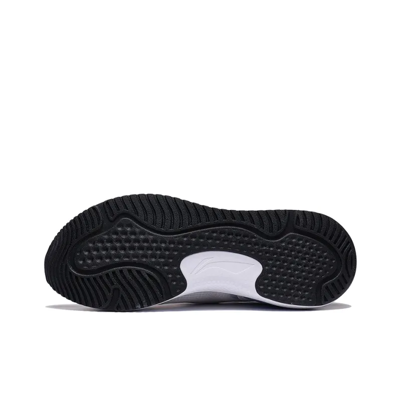 LiNing Slip Resistant, Abrasion Resistant, Breathable Low Top Running Shoes Men's Gray White Blue-4