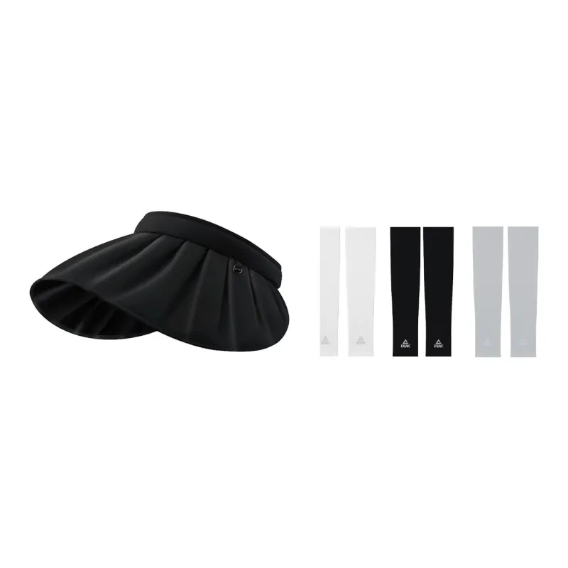 PEAK Polyester Sun Protection Hats Women's Ecru, Black-9