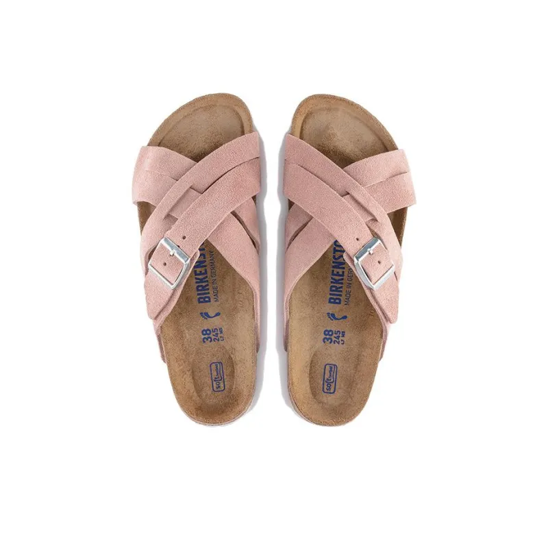 Birkenstock Lugano Collection Stylish Sandals Unisex Pink Narrow Fit-3