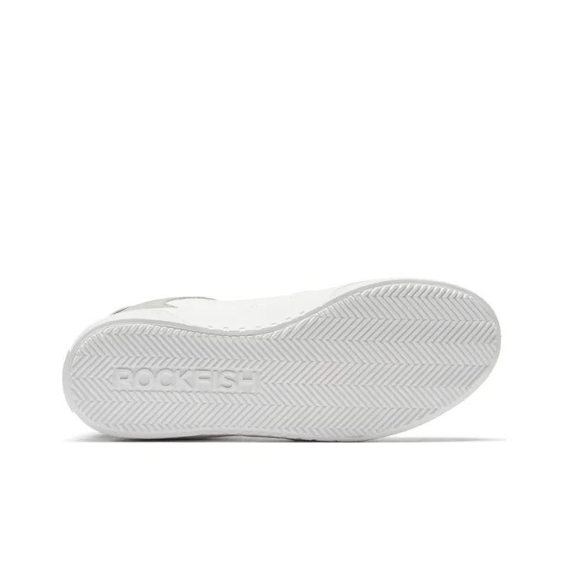 Rockfish Low Top Skateboard Shoes Men's White Green-4