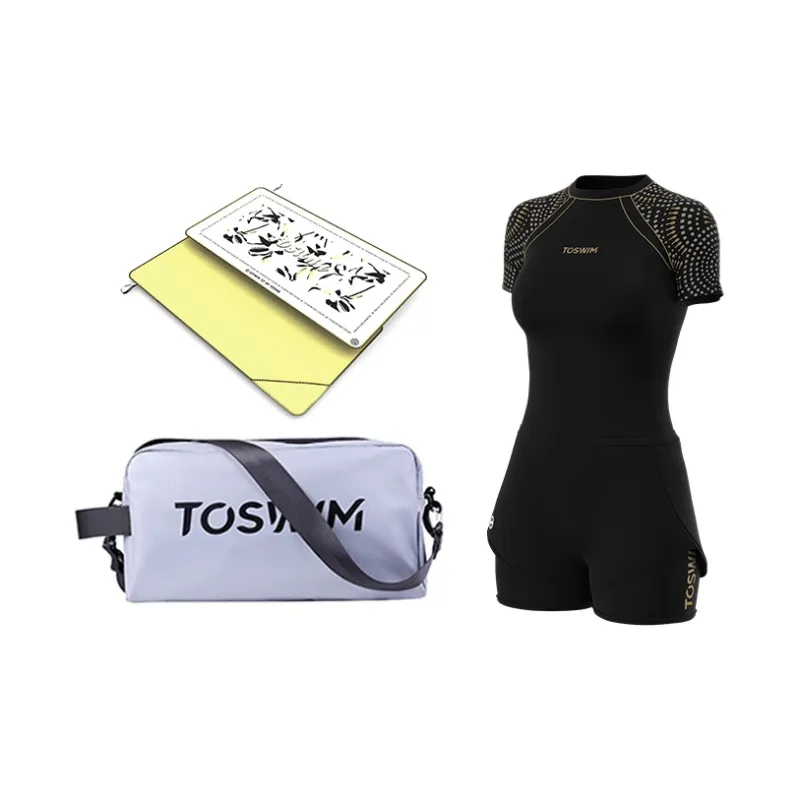 TOSWIM Swimming Sets Polyamide Elastane Beach Vacation Surfing Hot Spring Water Play Women's S M L XL 2XL 3XL-2