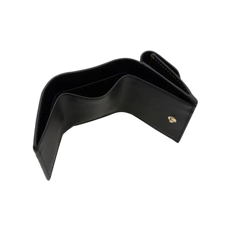 Furla Primula Grained Cow Leather Card Holder Wallet Women's Black-4
