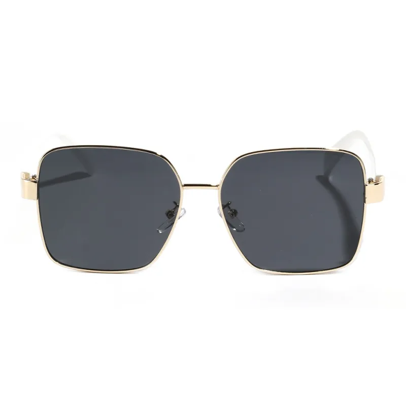 KENMO Brass Square Sunglasses Unisex-7