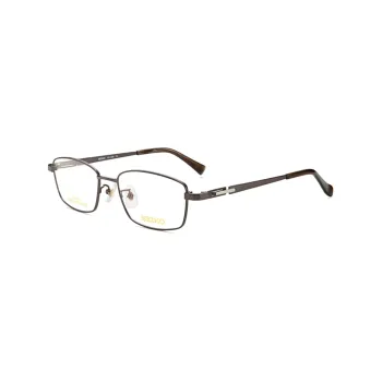 SEIKO Rectangular Eyeglass Frames Men's Brown